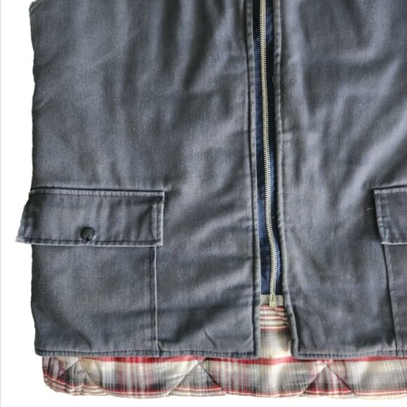 Vintage Sears Vest Men's Size 38 - 40 Wearmaster Lined Fall Vest Blue W/ Pockets - Picture 4 of 11